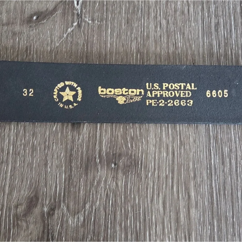 Boston leather belt